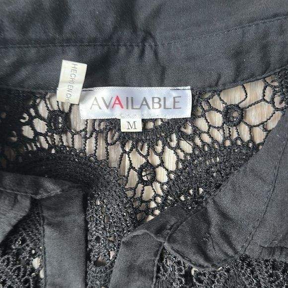 AVAILABLE Crochet Style Button Up - Picture 2 of 4